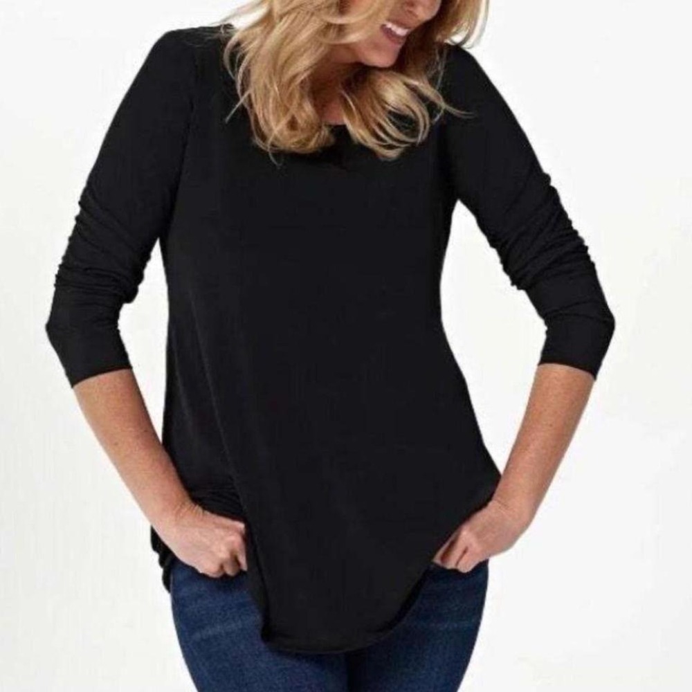 Susan Graver QVC‎ black tunic size S
